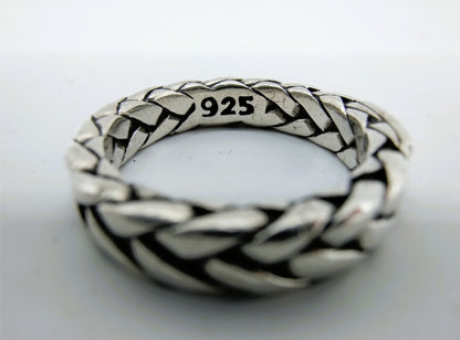 Zilveren buddha to buddha ring, 16.5 mm