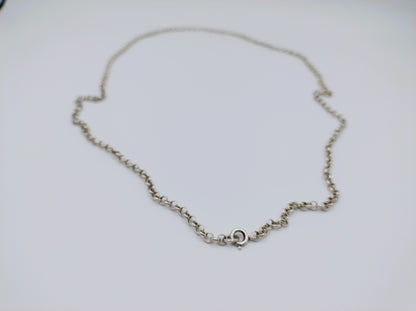 Zilveren jasseronketting, 79,5 cm