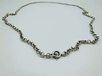 Zilveren jasseronketting, 79,5 cm