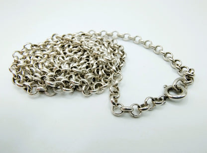 Zilveren jasseronketting, 79,5 cm