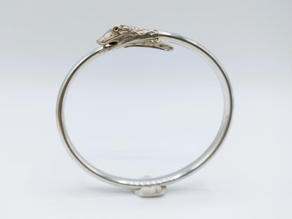 Vintage zilveren slangen armband, 835