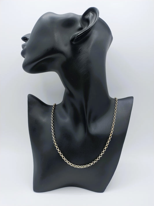 Zilveren jasseronketting, 81,5 cm.