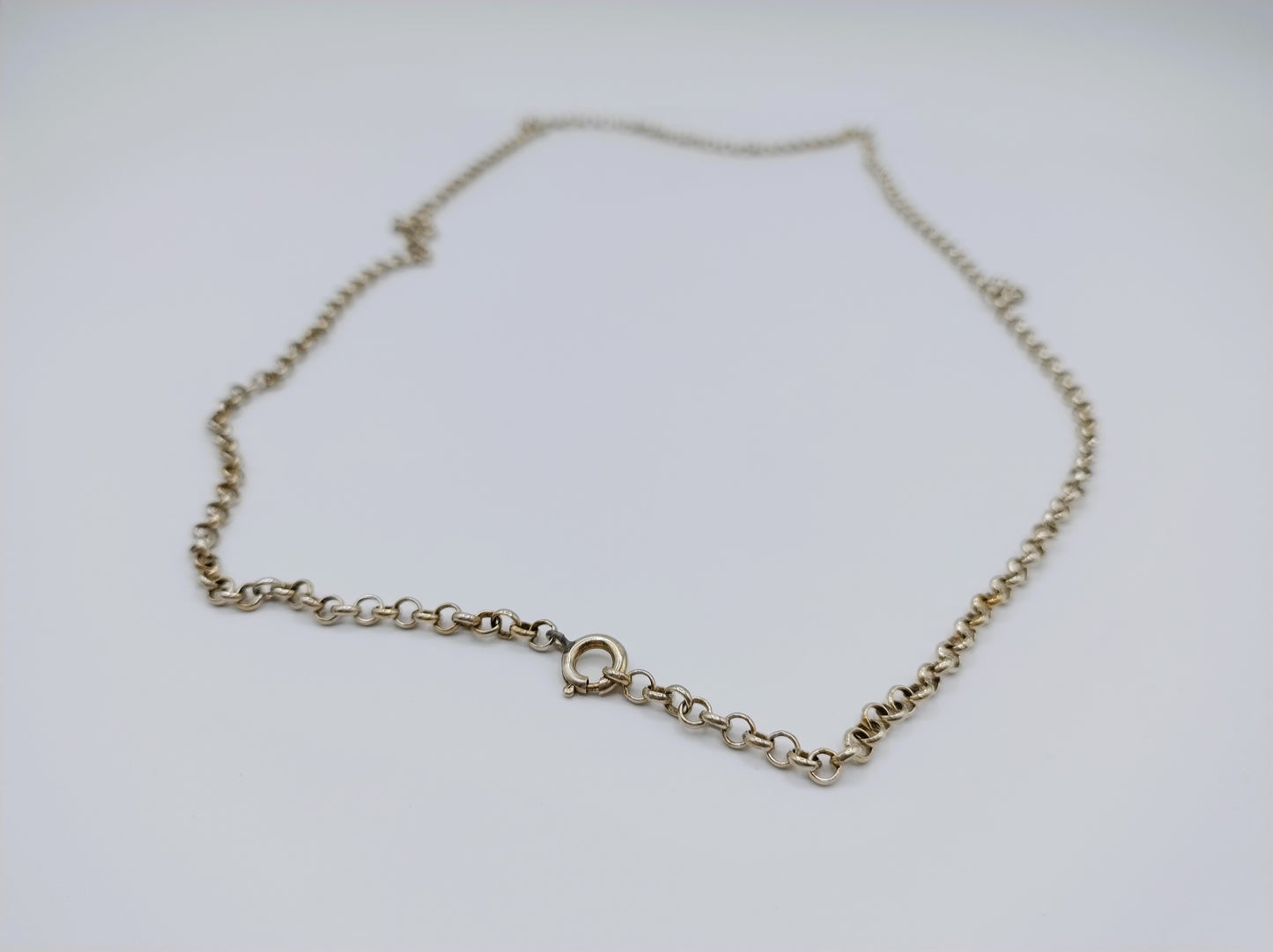 Zilveren jasseronketting, 81,5 cm.