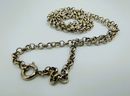 Zilveren jasseronketting, 81,5 cm.