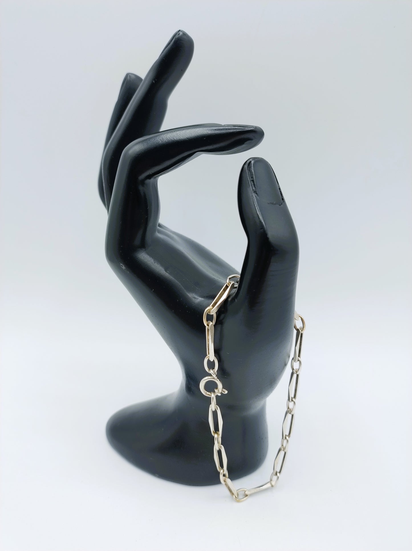 Zilveren 'close forever' armband, 21 cm