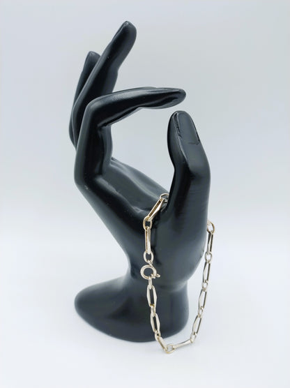 Zilveren 'close forever' armband, 21 cm