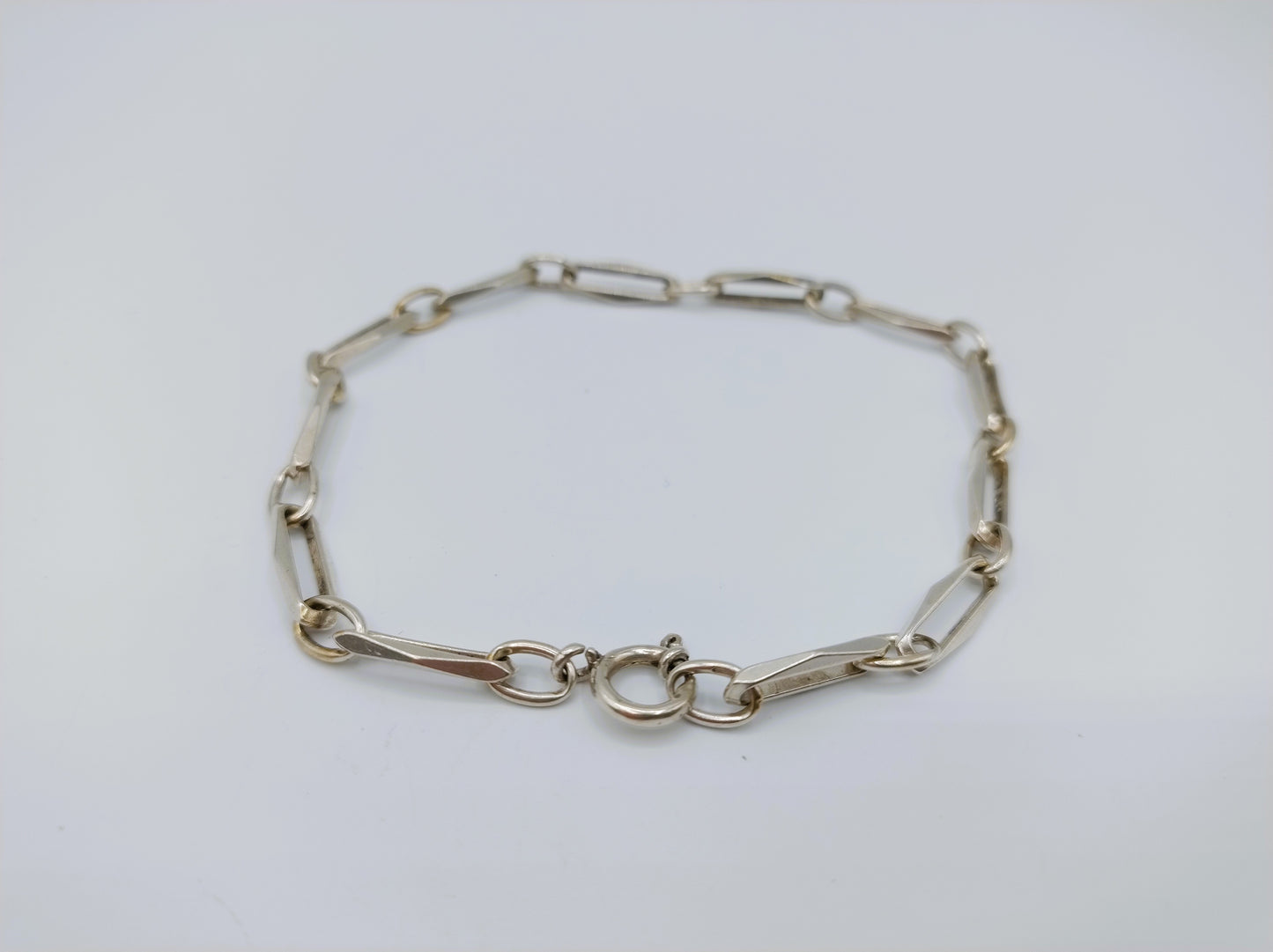 Zilveren 'close forever' armband, 21 cm