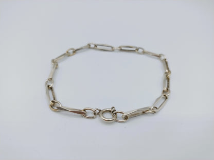 Zilveren 'close forever' armband, 21 cm