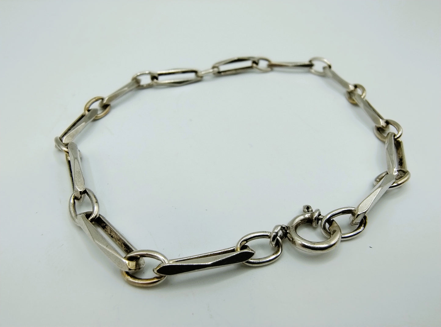 Zilveren 'close forever' armband, 21 cm