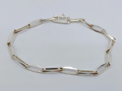 Zilveren 'close forever' armband, 18,5 cm