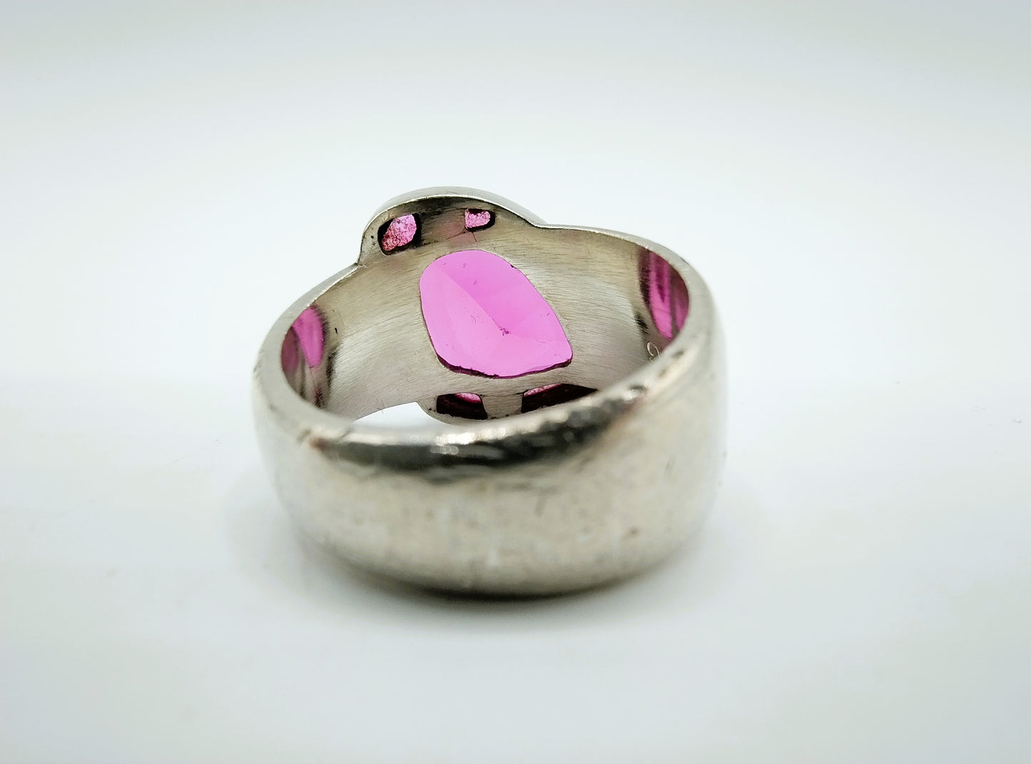Zilveren ring met toermalijn, 17,75 mm