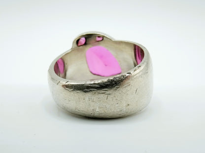 Zilveren ring met toermalijn, 17,75 mm