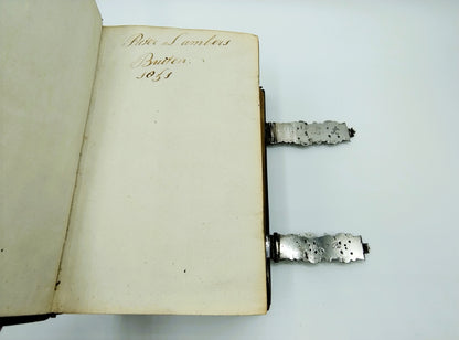 Bible with silver clasps, 1767 