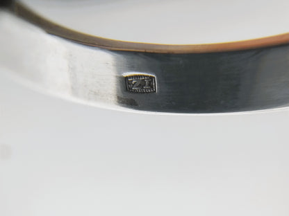 Zilveren bloemring met roos, 16.25 mm.