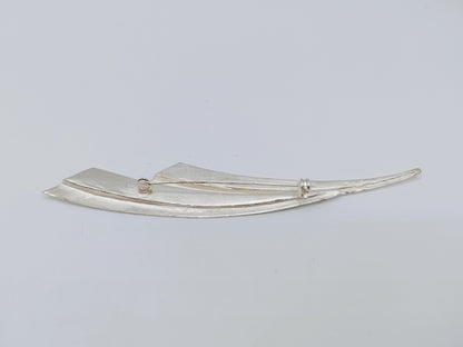 Zilveren design broche, 925