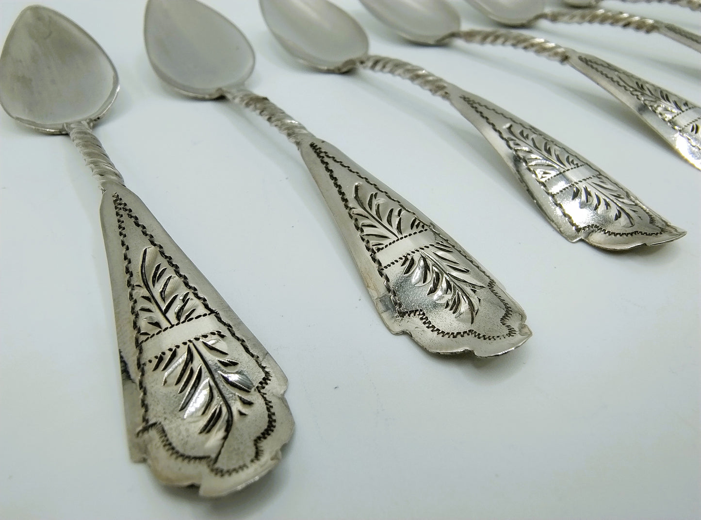 6 Theelepels, G. van den Berg & Zn, Schoonhoven, ca. 1917