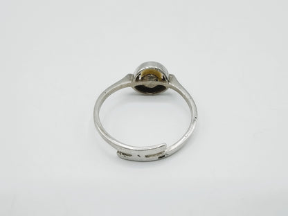 Zilveren ring met parel, 18 mm
