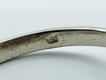 Zilveren ring met 3 granaten, 16,5 mm