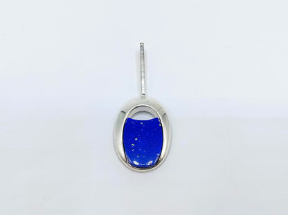 Zilveren design hanger met lapis lazuli, 835