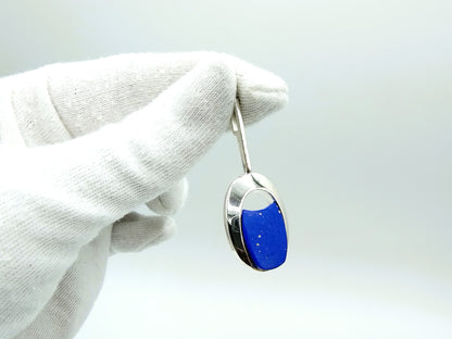 Zilveren design hanger met lapis lazuli, 835