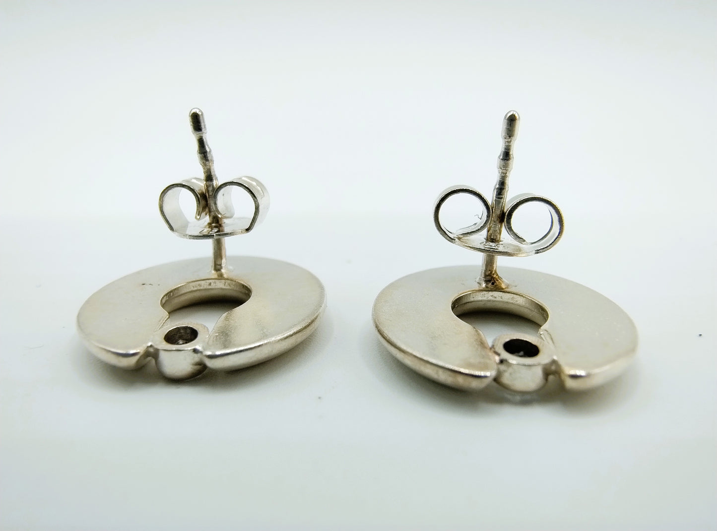 Zilveren oorbellen met zirkonia, 925