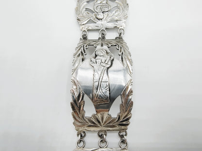 Silver bracelet made of a Bible lock, R. Heyema, Sneek, 1827