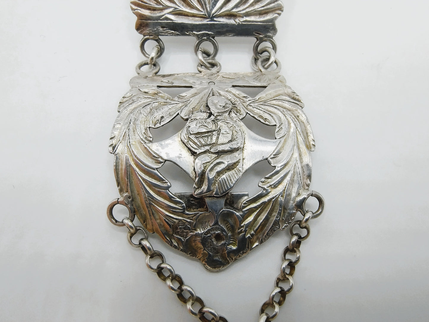 Silver bracelet made of a Bible lock, R. Heyema, Sneek, 1827