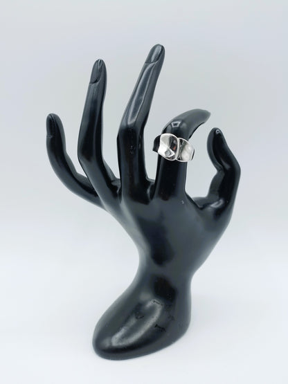 Zilveren design ring, 17 mm