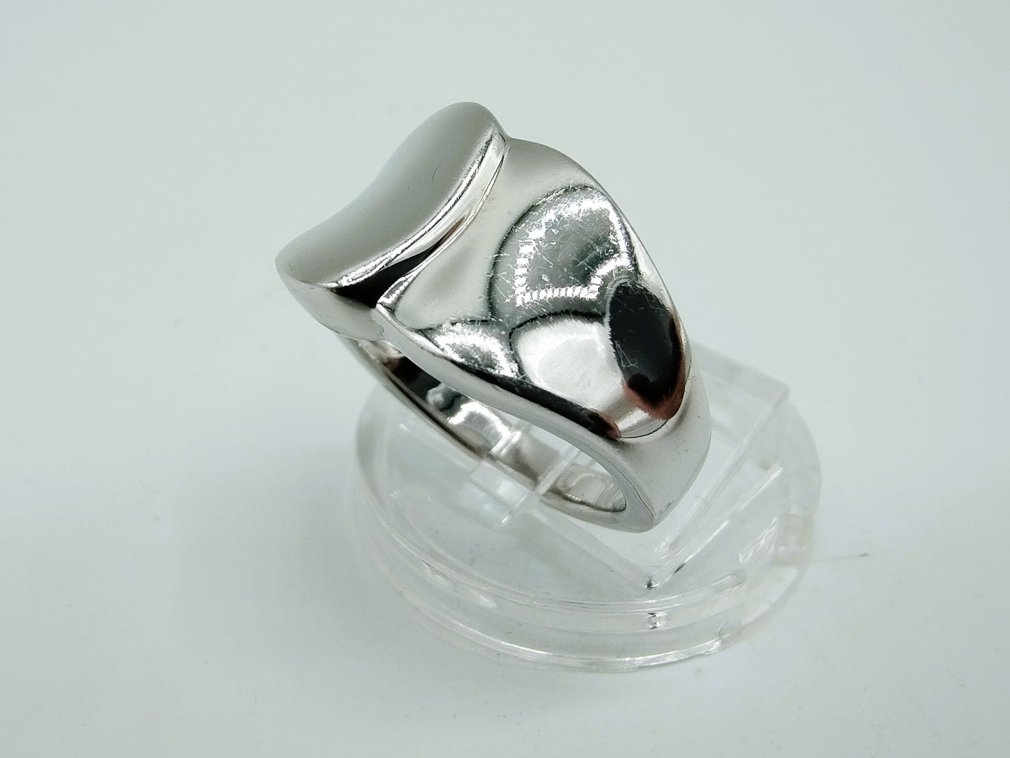 Zilveren design ring, 17 mm