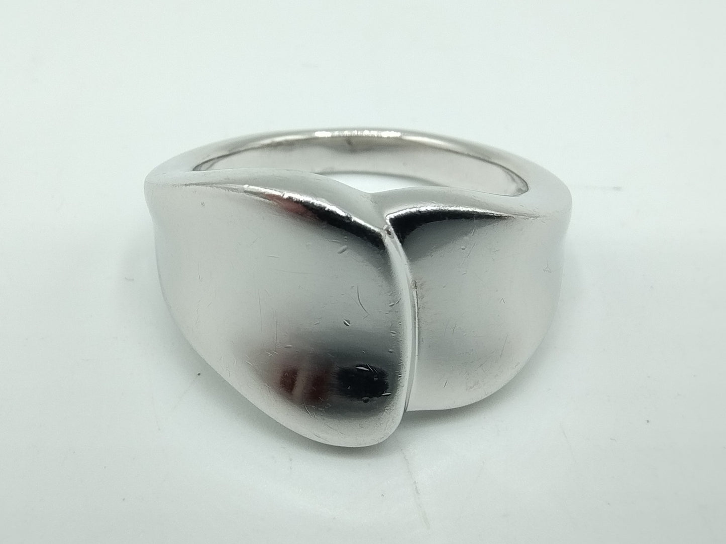 Zilveren design ring, 17 mm