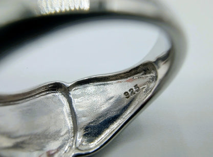Zilveren design ring, 17 mm