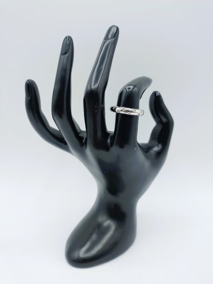 Zilveren Luxenter ring met zirkonia, 17 mm