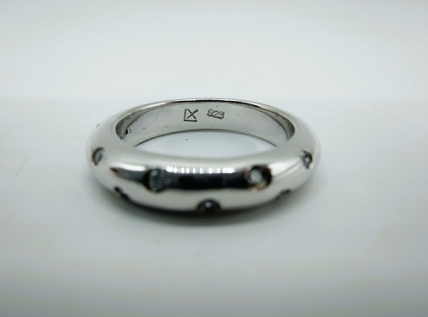Zilveren Luxenter ring met zirkonia, 17 mm