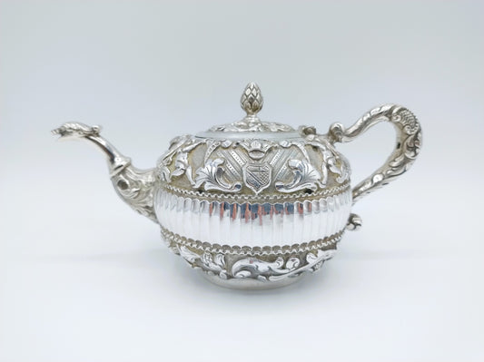 Silberne Teekanne, Jan Schijfsma, Sneek, ca. 1860
