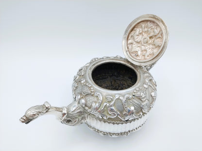 Silberne Teekanne, Jan Schijfsma, Sneek, ca. 1860