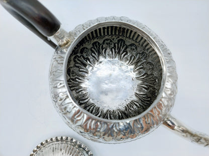 Silberne Teekanne, P. Schmidt, Leeuwarden, ca. 1820