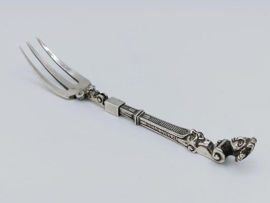 Silver travel fork, ACJ Begeer, Amsterdam, ca. 1920
