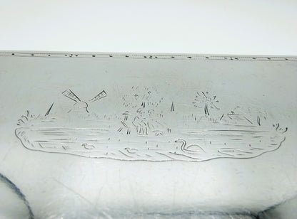 Silver tobacco box, J.W. van Eijssen, Amsterdam, 1801