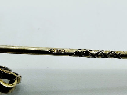 Zilveren reversspeld met parel, J.H. van der Meulen & Zn, Joure, ca. 1990
