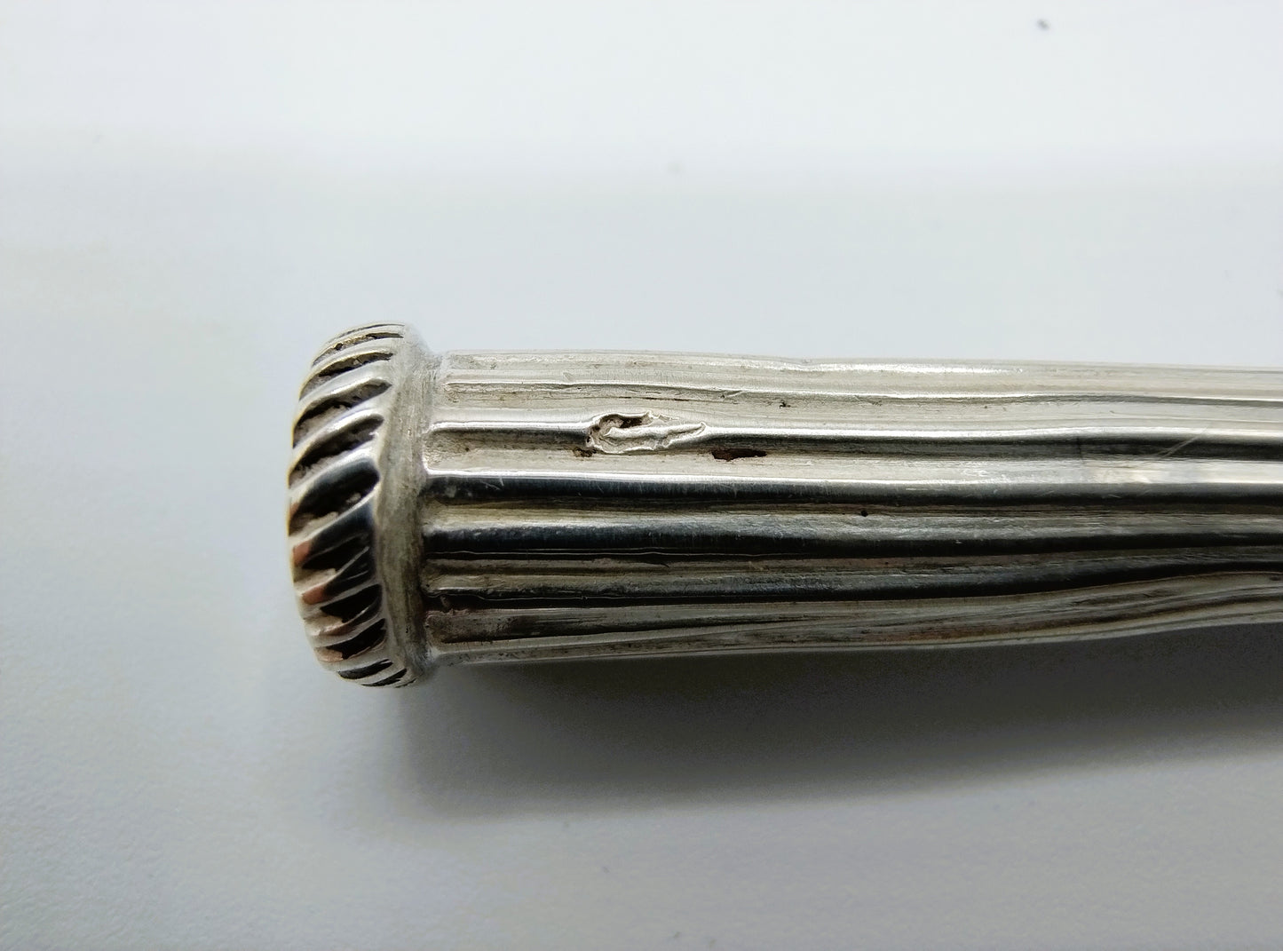 Zilveren priem in houder, ca. 1820