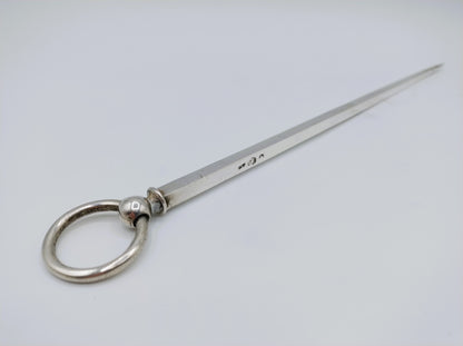 Zilveren vleespen, Fa. J.M. van Kempen, Voorschoten, ca. 1900