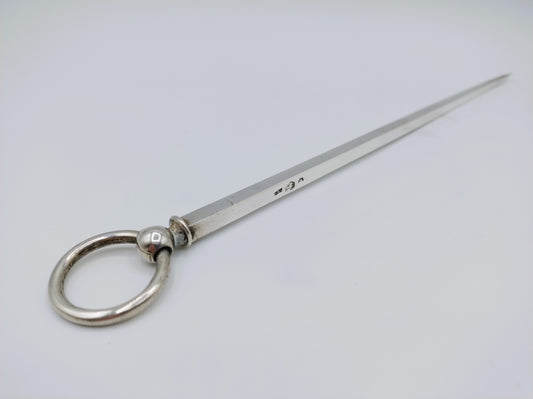Zilveren vleespen, Fa. J.M. van Kempen, Voorschoten, ca. 1900