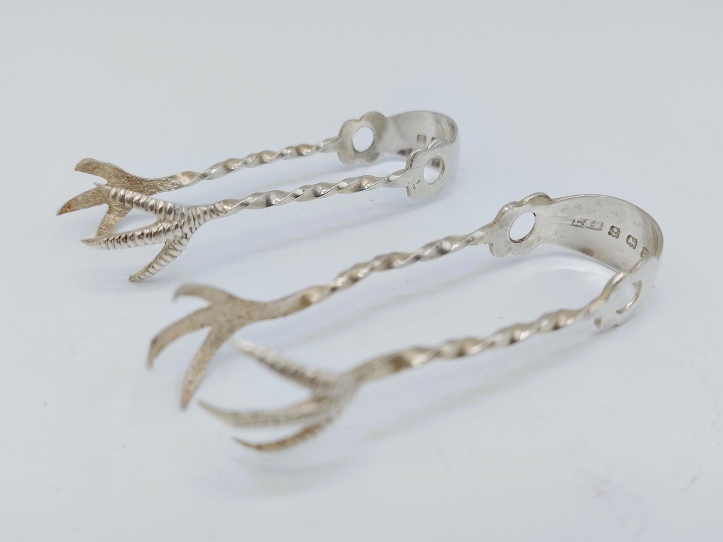 Two silver sugar tongs, Levi &amp; Salaman, Birmingham, 1916