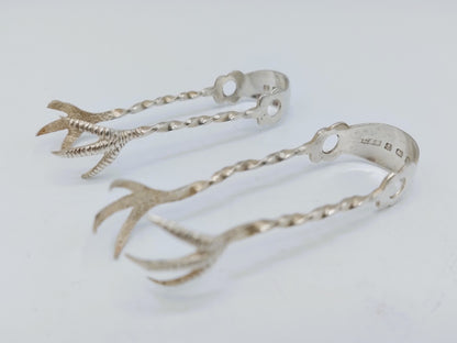 Two silver sugar tongs, Levi &amp; Salaman, Birmingham, 1916