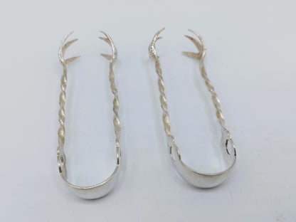 Two silver sugar tongs, Levi &amp; Salaman, Birmingham, 1916