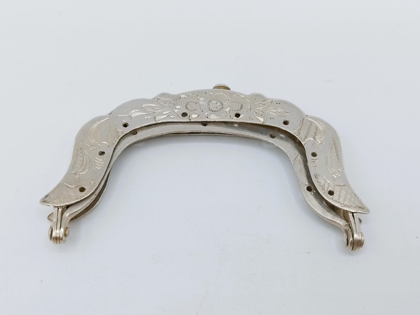 Silver purse clasp, E. van Geelen, Schoonhoven, 1867
