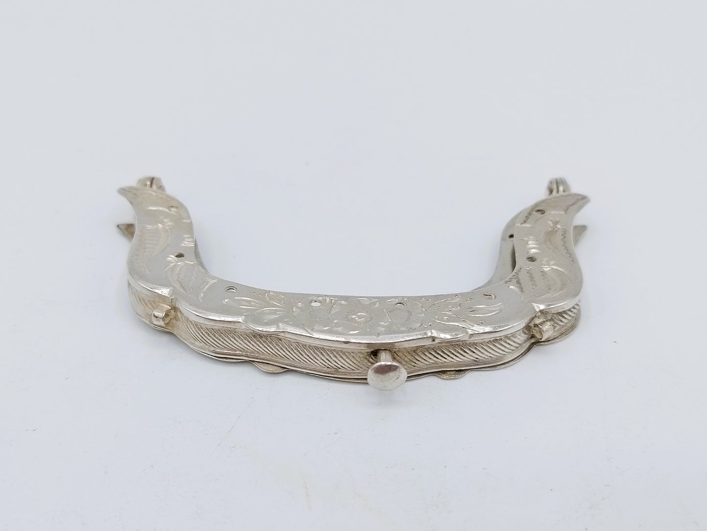 Silver purse clasp, E. van Geelen, Schoonhoven, 1867
