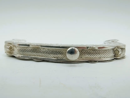 Silver purse clasp, E. van Geelen, Schoonhoven, 1867