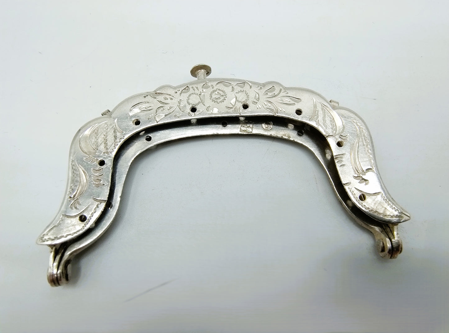 Silver purse clasp, E. van Geelen, Schoonhoven, 1867