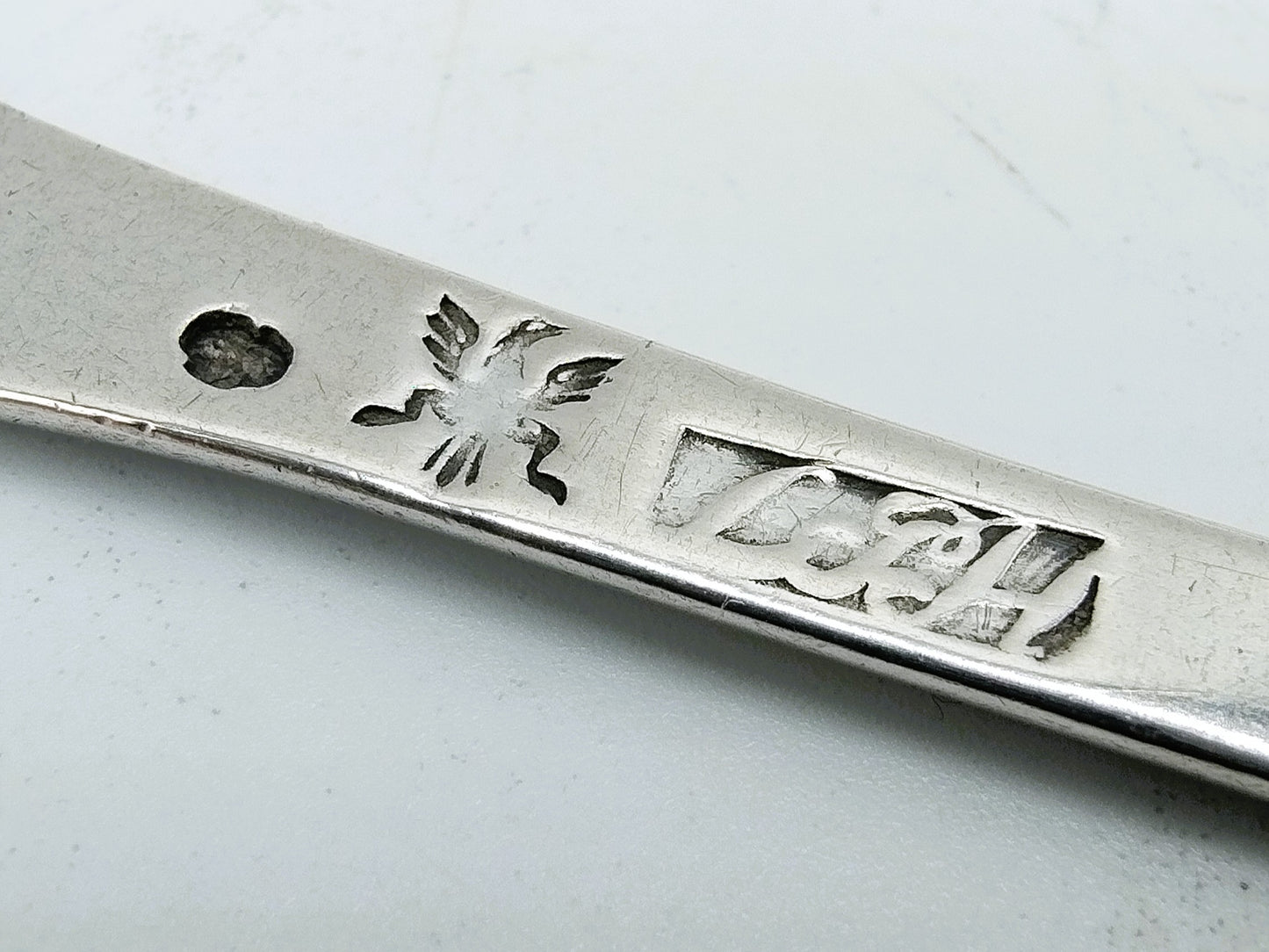 2 Zilveren lepels, L.P. Hackzell, Örebro, Zweden, ca. 1770